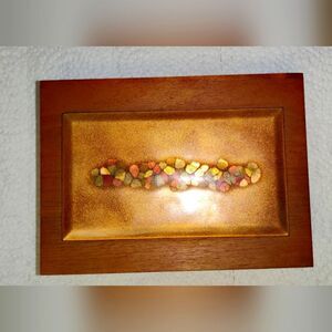 Vintage 1950s Bovano Enameled Copper Card Playing Box w/ Orig. Cards and Pencil